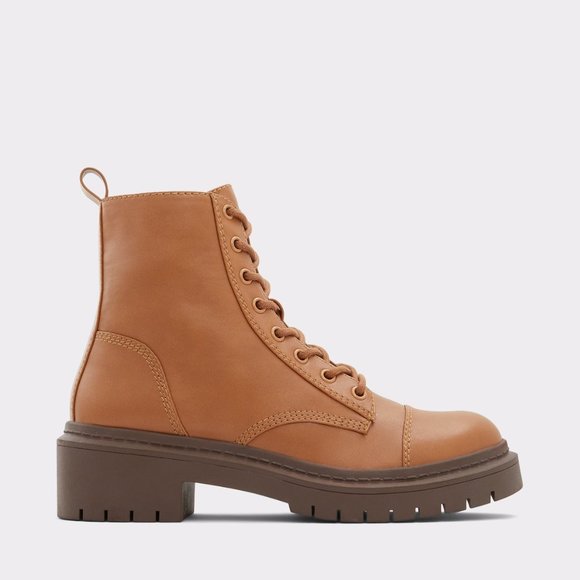 Aldo Shoes - Aldo Combat Boots Cognac 7 / 37.5